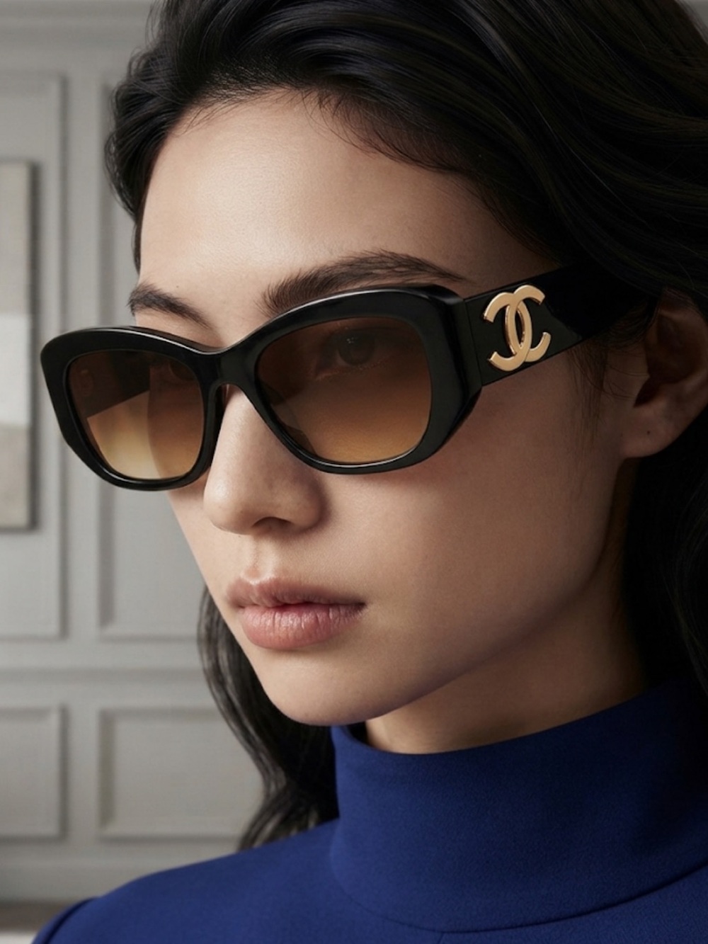 CHANEL Logo Unisex Sunglasses